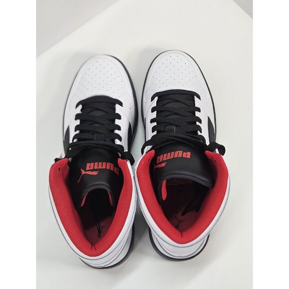 PUMA Rebound Layup Elevated High Top  Mens 9.5 White Basketba Sneakers  39298401 - Picture 6 of 8